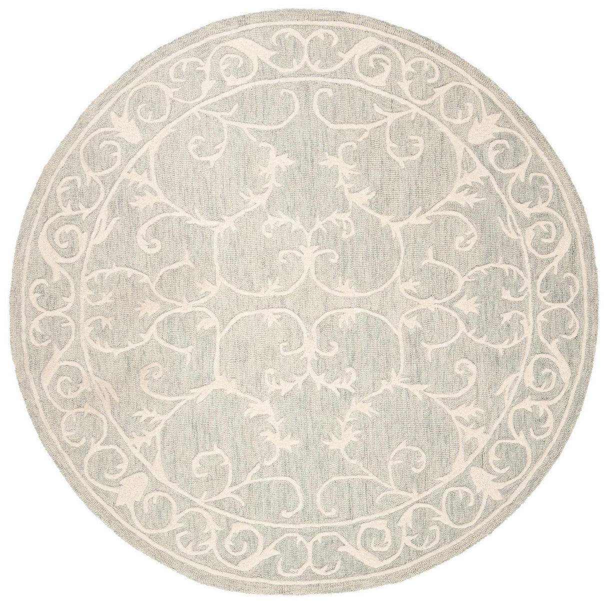 Safavieh Micro-Loop Mlp507F Light Grey/Ivory Rugs.