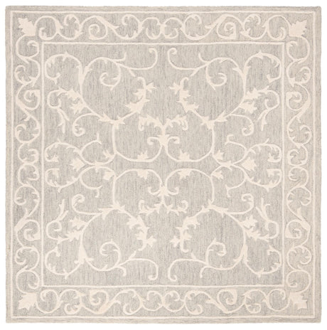 Safavieh Micro-Loop Mlp507F Light Grey/Ivory Area Rug