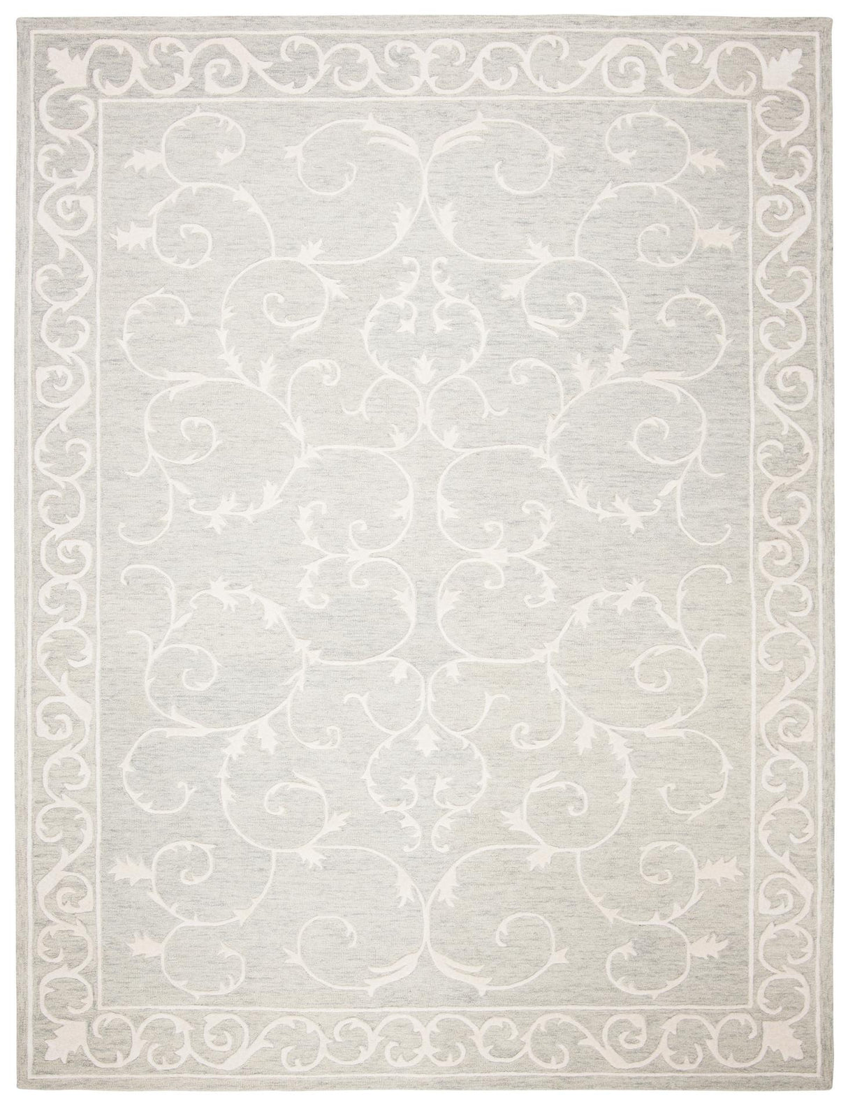 Safavieh Micro-Loop Mlp507F Light Grey/Ivory Rugs.