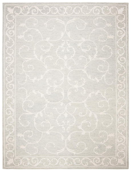 Safavieh Micro-Loop Mlp507F Light Grey/Ivory Area Rug