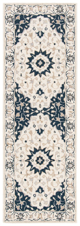 Safavieh Micro-Loop Mlp508A Ivory/Navy Rugs.