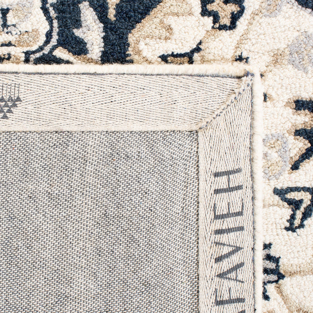Safavieh Micro-Loop Mlp508A Ivory/Navy Rugs.