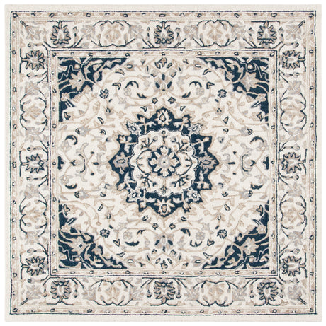 Safavieh Micro-Loop Mlp508A Ivory/Navy Area Rug