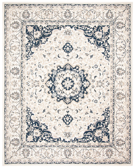 Safavieh Micro-Loop Mlp508A Ivory/Navy Area Rug