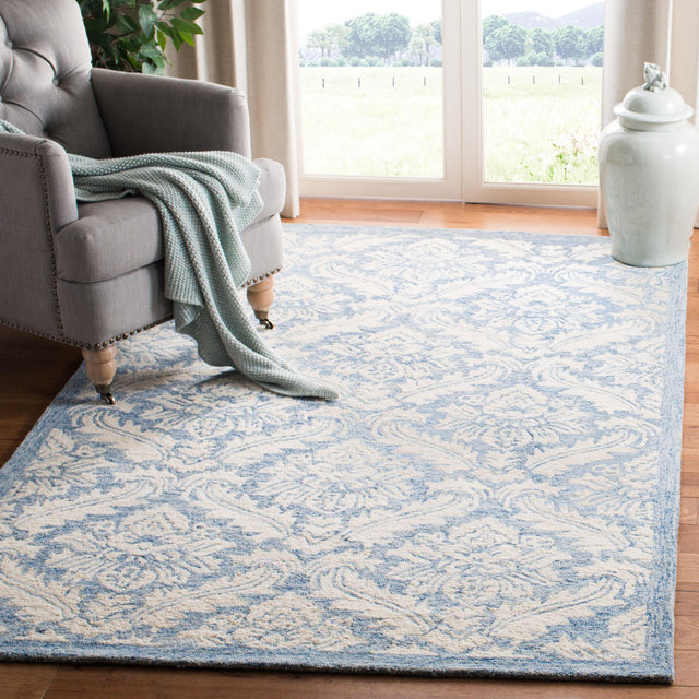 Safavieh Micro-Loop Mlp513M Blue Rugs.