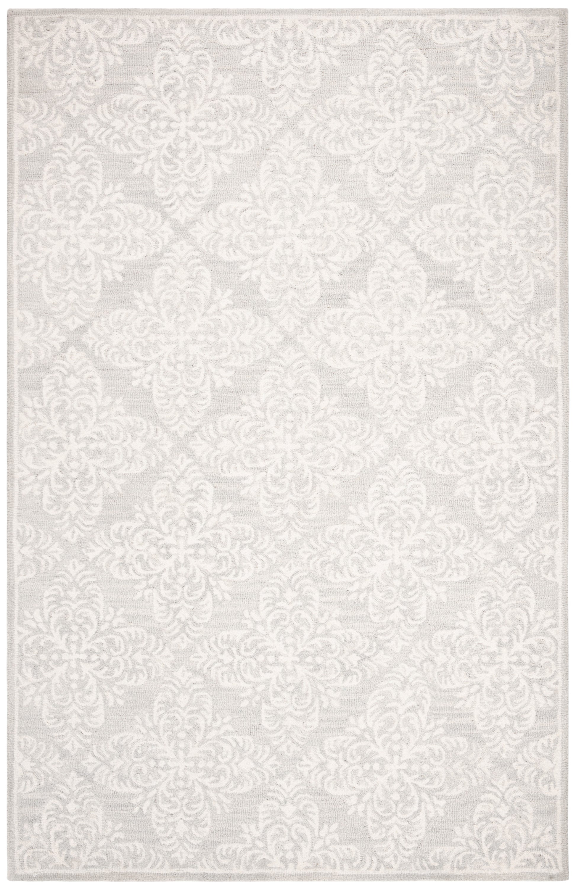 Safavieh Micro Loop Mlp515G Silver/Ivory Area Rug