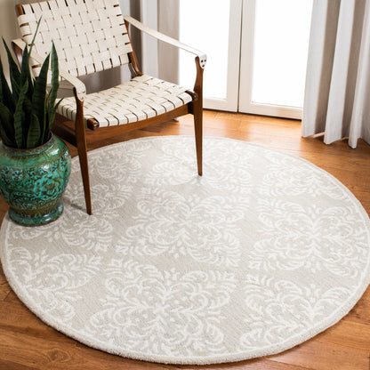 Safavieh Micro Loop Mlp515G Silver/Ivory Area Rug