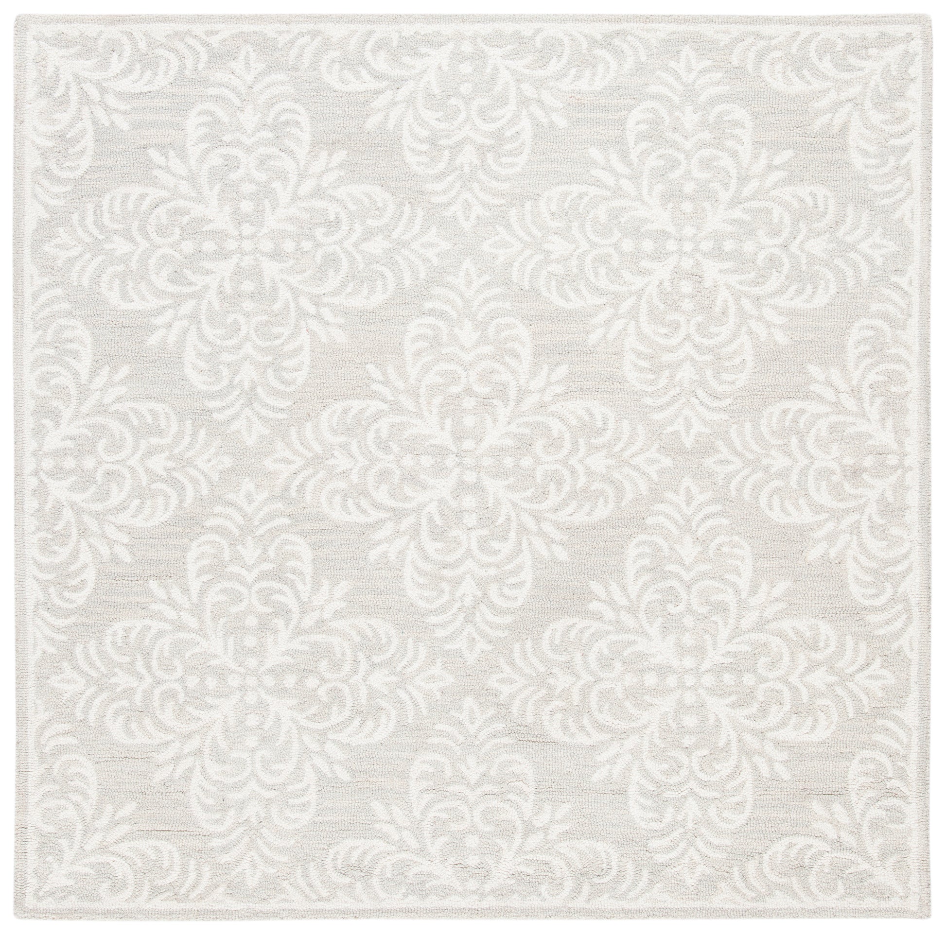 Safavieh Micro Loop Mlp515G Silver/Ivory Area Rug