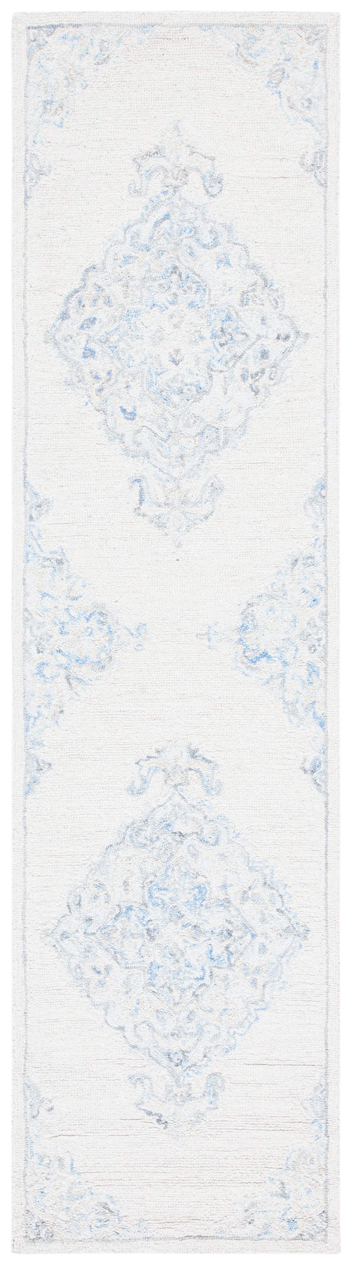 Safavieh Micro-Loop Mlp516A Ivory/Blue Rugs.