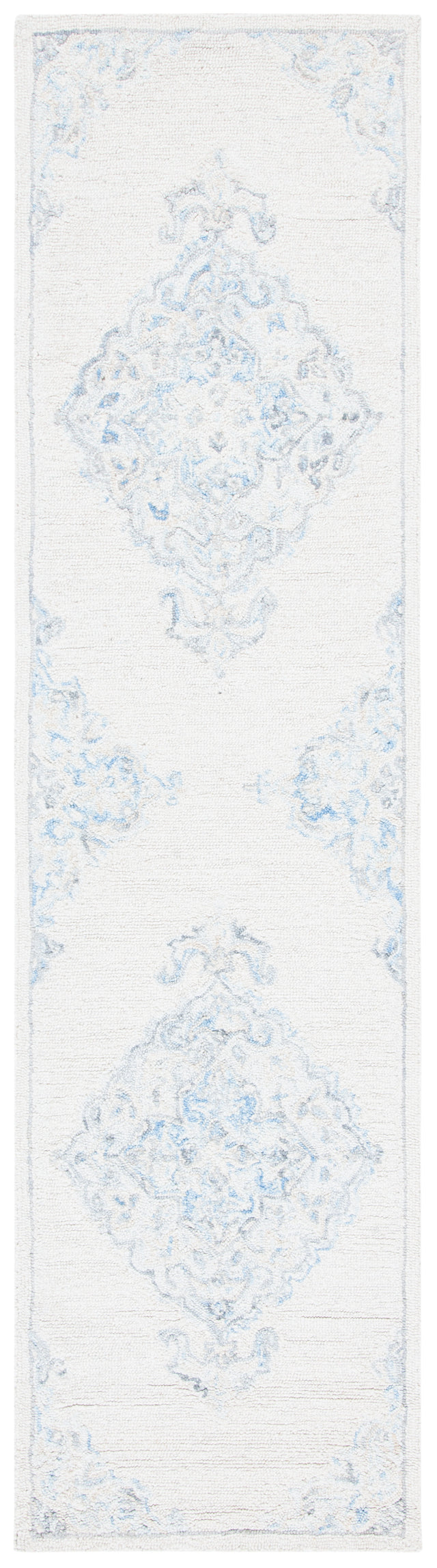 Safavieh Micro-Loop Mlp516A Ivory/Blue Rugs.