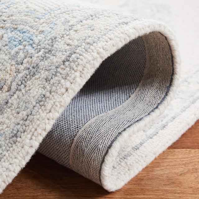 Safavieh Micro-Loop Mlp516A Ivory/Blue Rugs.