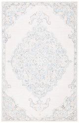 Safavieh Micro-Loop Mlp516A Ivory/Blue Rugs.