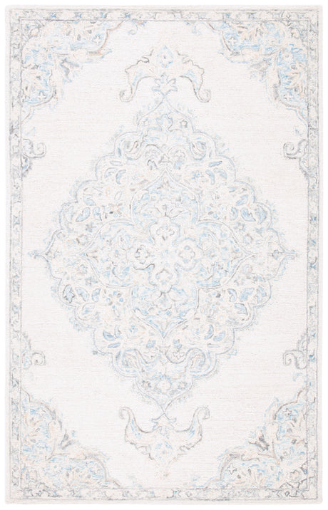 Safavieh Micro-Loop Mlp516A Ivory/Blue Area Rug