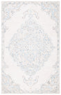 Safavieh Micro-Loop Mlp516A Ivory/Blue Rugs.