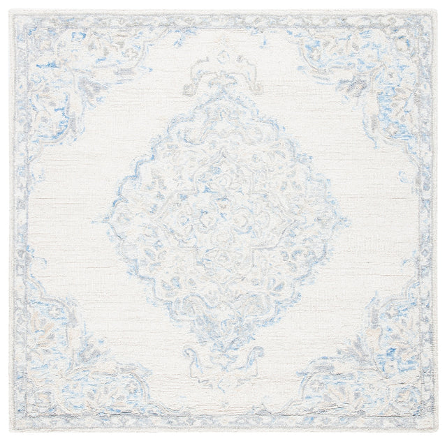 Safavieh Micro-Loop Mlp516A Ivory/Blue Rugs.