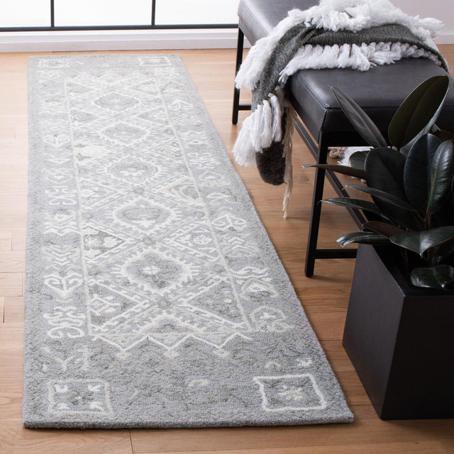 Safavieh Micro-Loop Mlp517G Ivory/Grey Rugs.