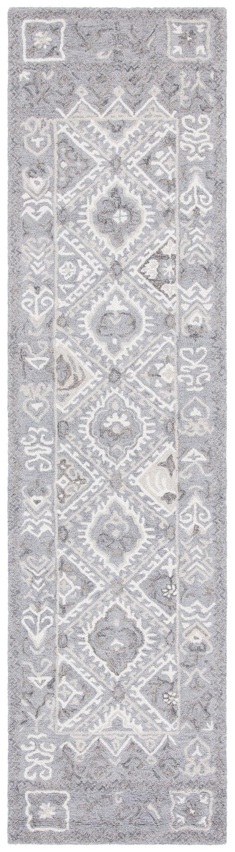 Safavieh Micro-Loop Mlp517G Ivory/Grey Area Rug