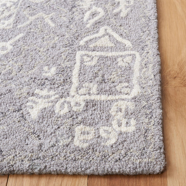 Safavieh Micro-Loop Mlp517G Ivory/Grey Rugs.