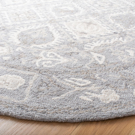 Safavieh Micro-Loop Mlp517G Ivory/Grey Area Rug