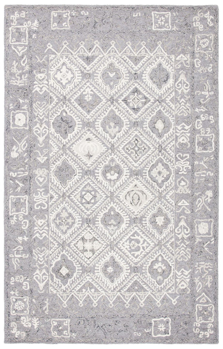 Safavieh Micro-Loop Mlp517G Ivory/Grey Area Rug