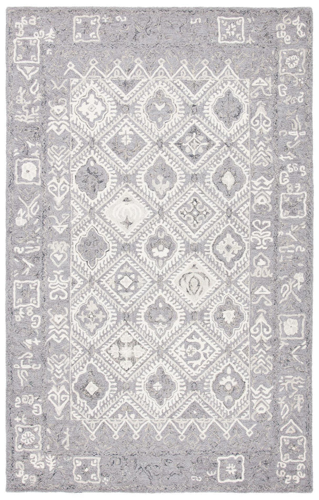Safavieh Micro-Loop Mlp517G Ivory/Grey Rugs.