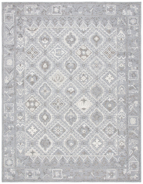 Safavieh Micro-Loop Mlp517G Ivory/Grey Area Rug