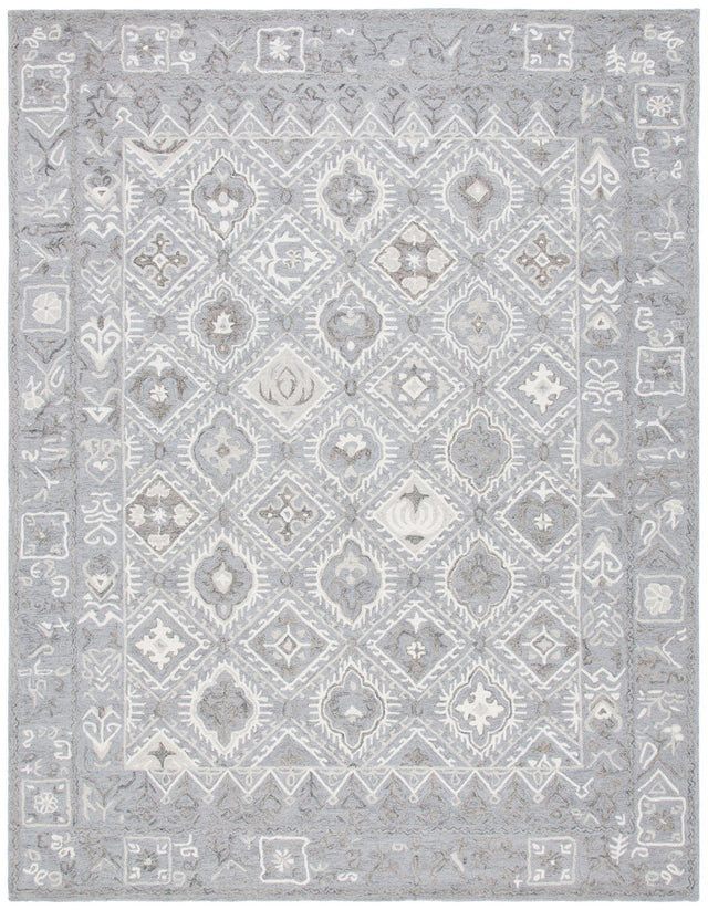 Safavieh Micro-Loop Mlp517G Ivory/Grey Rugs.