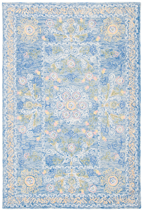 Safavieh Micro-Loop Mlp522M Blue/Green Area Rug