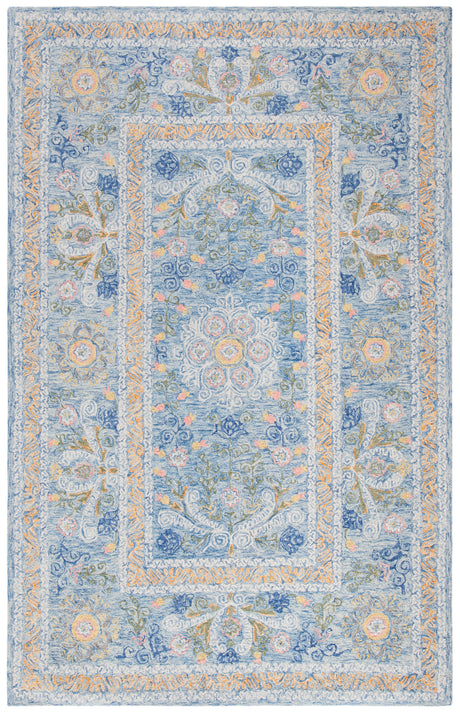 Safavieh Micro-Loop Mlp522M Blue/Green Area Rug