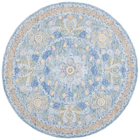 Safavieh Micro-Loop Mlp522M Blue/Green Area Rug