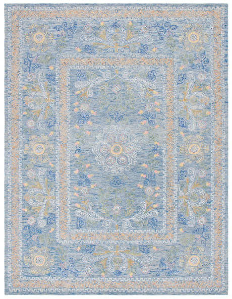 Safavieh Micro-Loop Mlp522M Blue/Green Area Rug