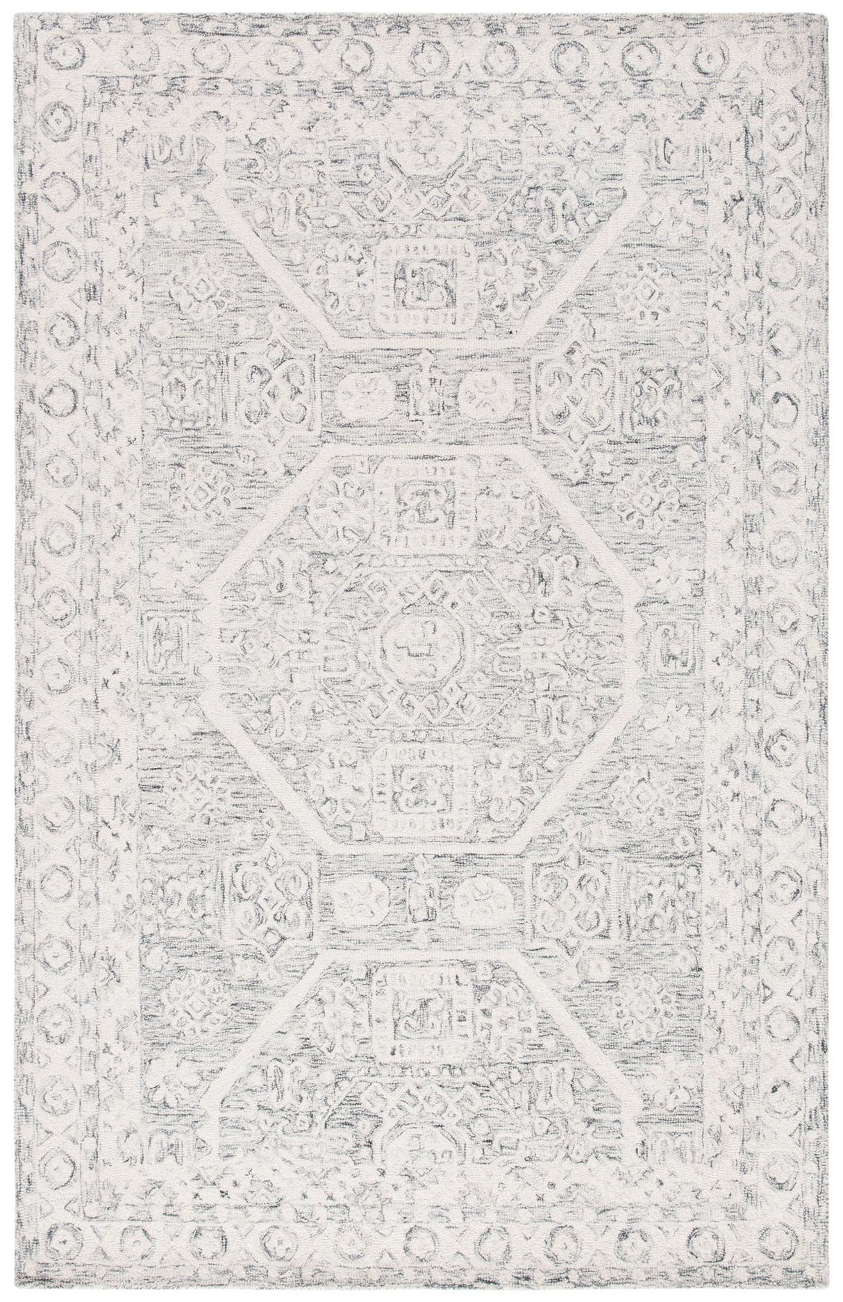 Safavieh Micro-Loop Mlp524H Charcoal/Ivory Rugs.