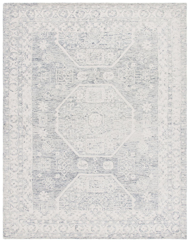 Safavieh Micro-Loop Mlp524H Charcoal/Ivory Area Rug