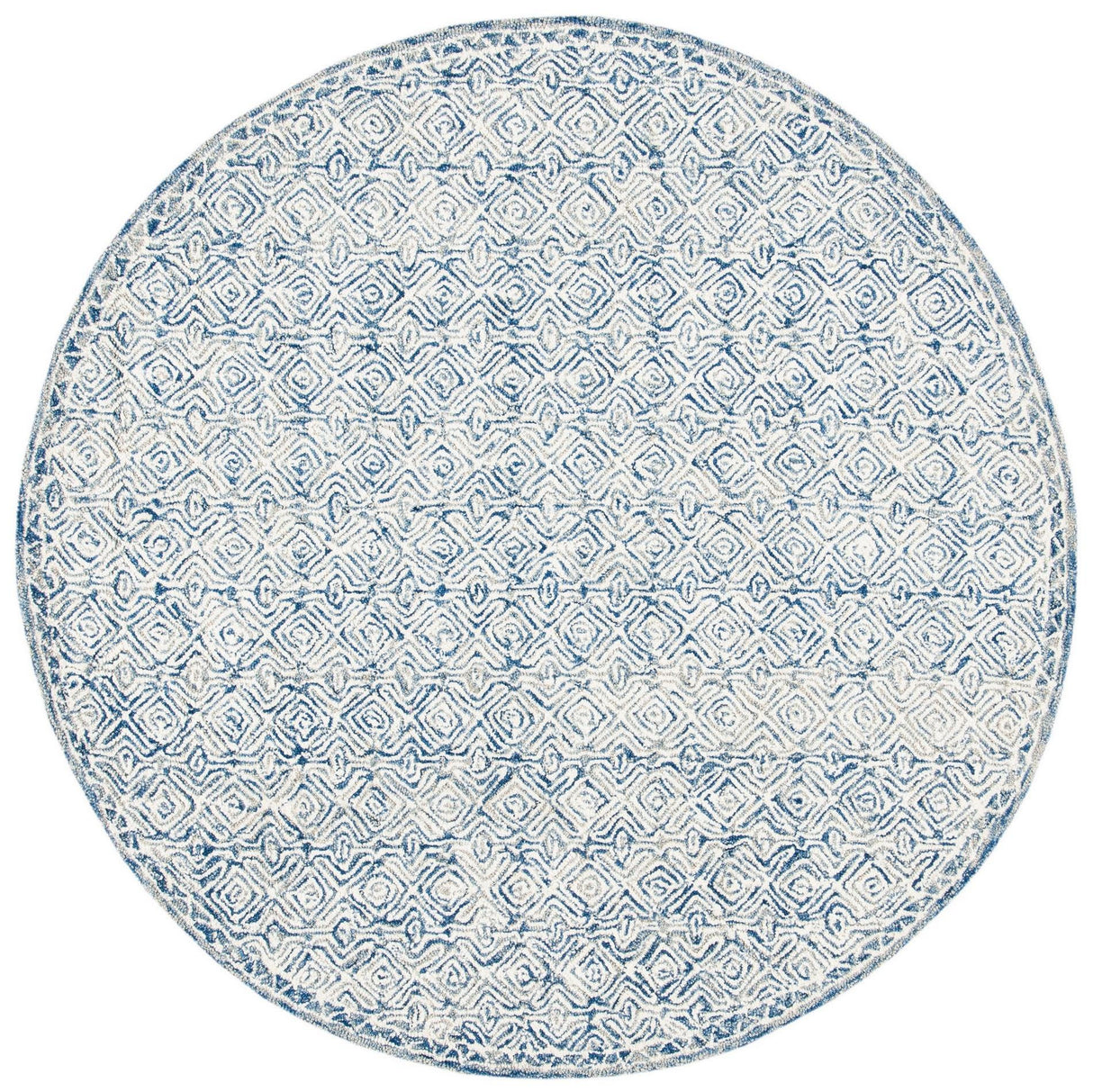Safavieh Micro-Loop Mlp526N Navy/Ivory Rugs.