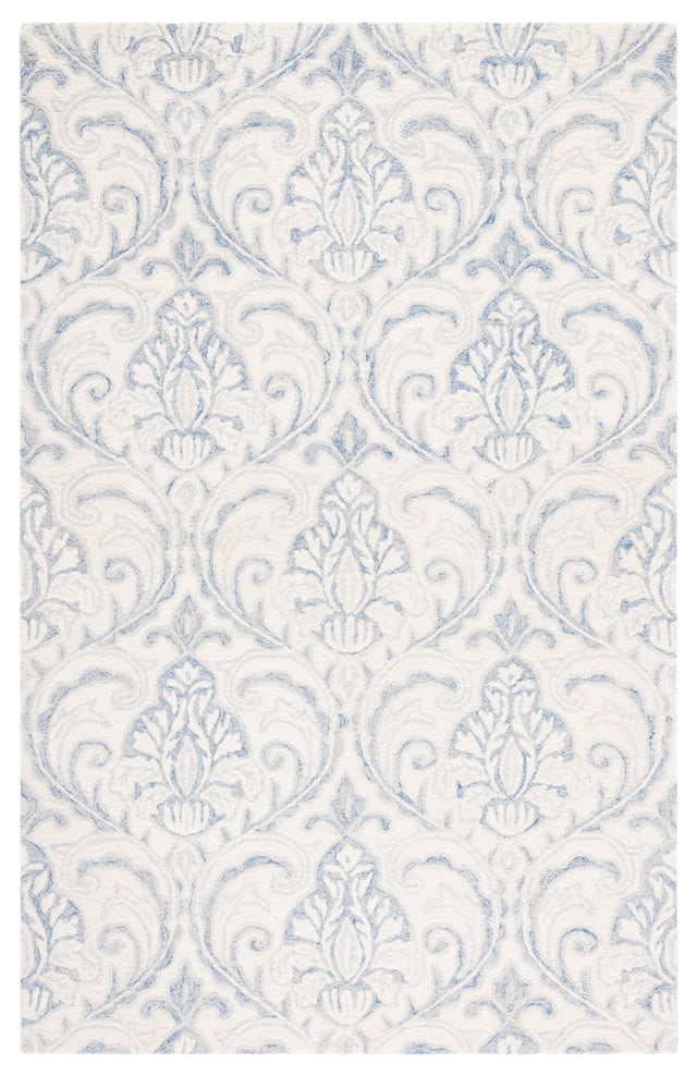 Safavieh Micro-Loop Mlp532A Ivory/Blue Area Rug