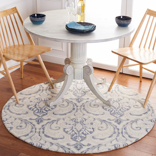 Safavieh Micro-Loop Mlp532A Ivory/Blue Area Rug