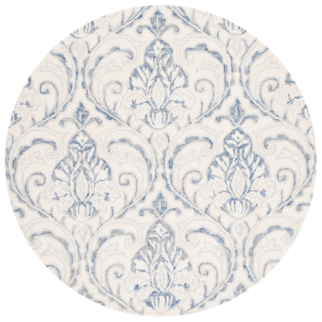 Safavieh Micro-Loop Mlp532A Ivory/Blue Area Rug