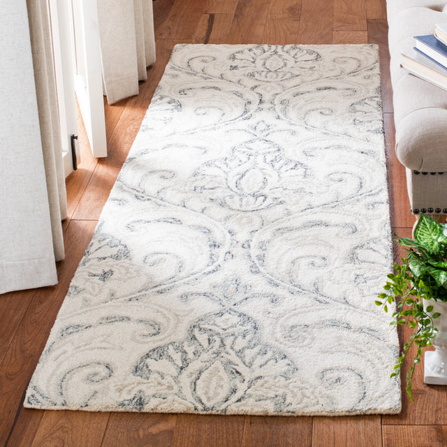 Safavieh Micro-Loop Mlp532F Ivory/Grey Area Rug