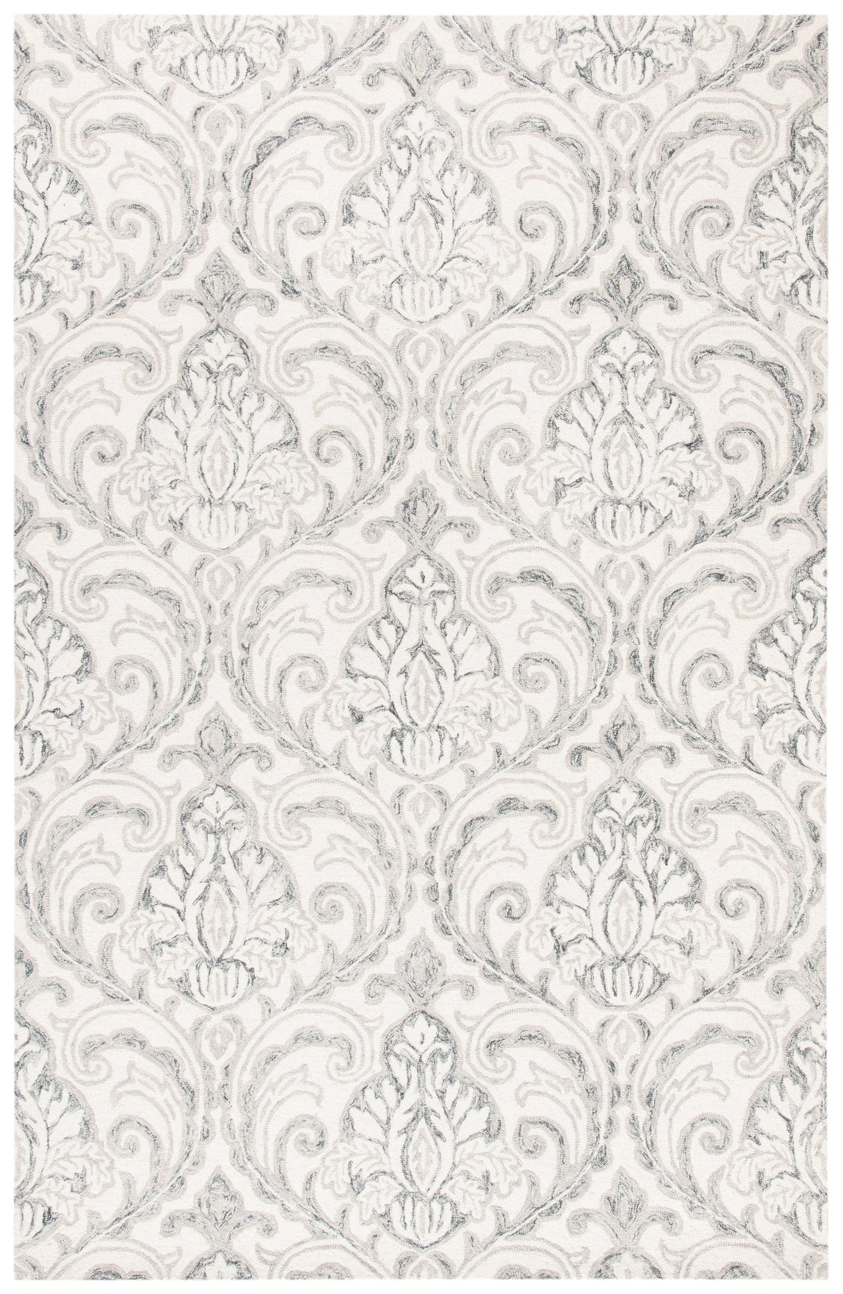 Safavieh Micro-Loop Mlp532F Ivory/Grey Rugs.