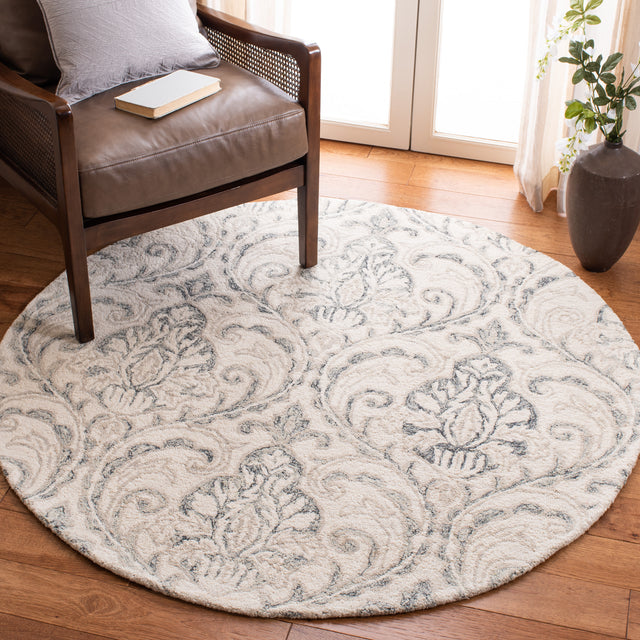 Safavieh Micro-Loop Mlp532F Ivory/Grey Area Rug