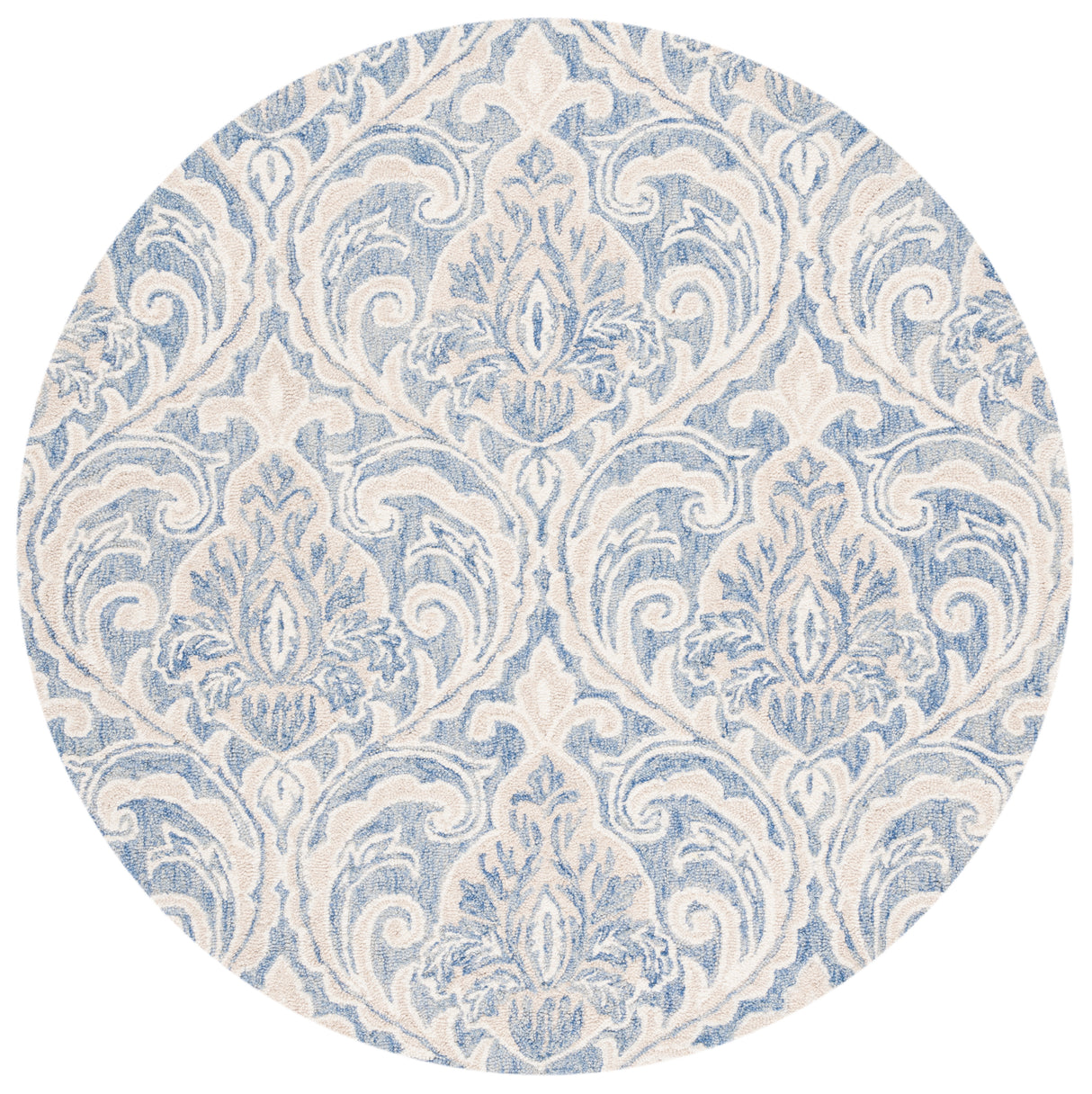 Safavieh Micro-Loop Mlp532M Blue/Ivory Rugs.