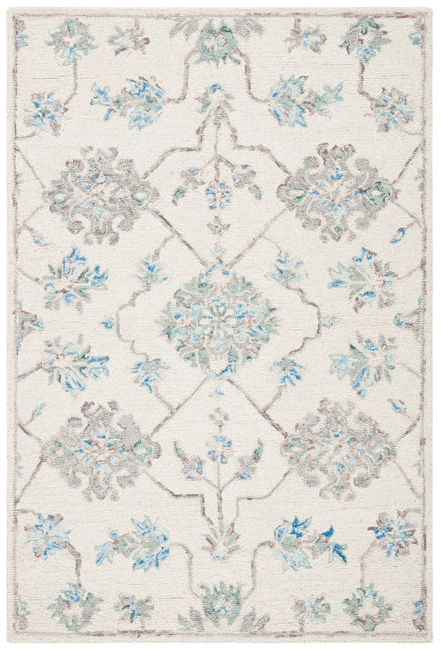 Safavieh Micro-Loop Mlp534F Ivory/Grey Area Rug