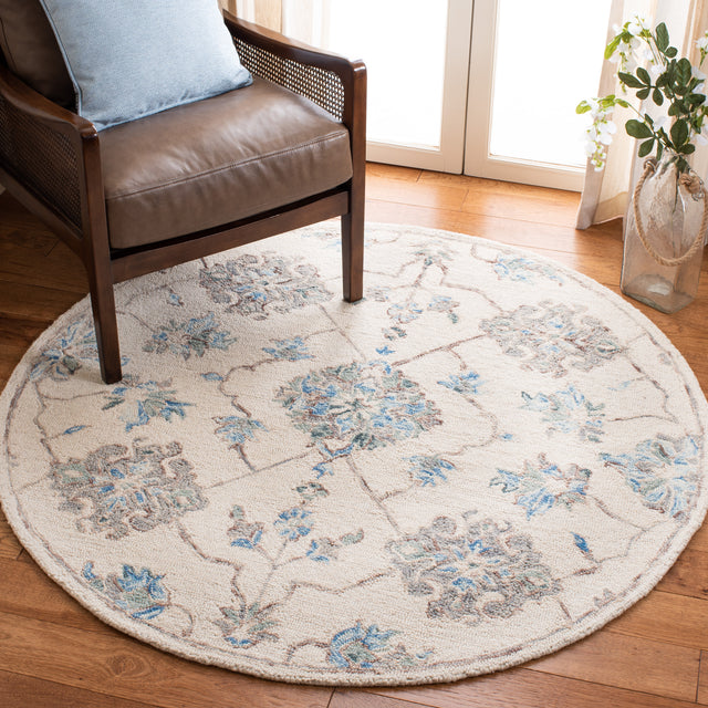 Safavieh Micro-Loop Mlp534F Ivory/Grey Area Rug