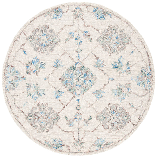 Safavieh Micro-Loop Mlp534F Ivory/Grey Area Rug