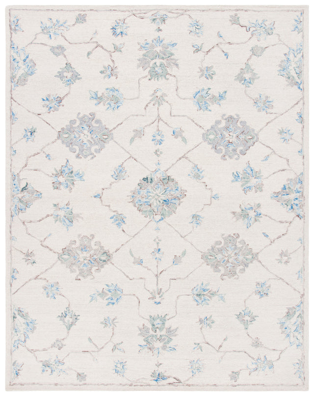 Safavieh Micro-Loop Mlp534F Ivory/Grey Area Rug