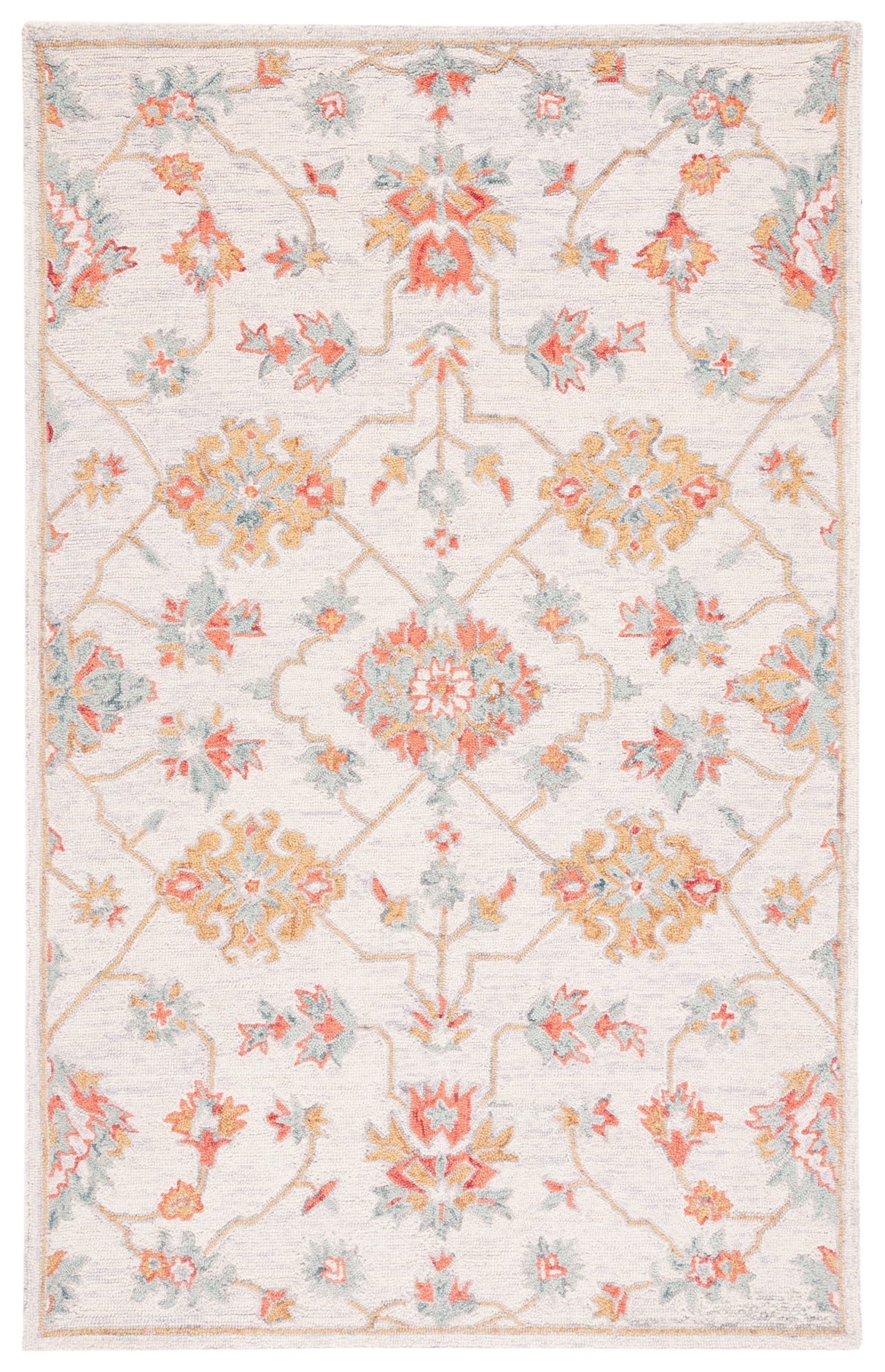 Safavieh Micro-Loop Mlp534G Silver/Red Rugs.