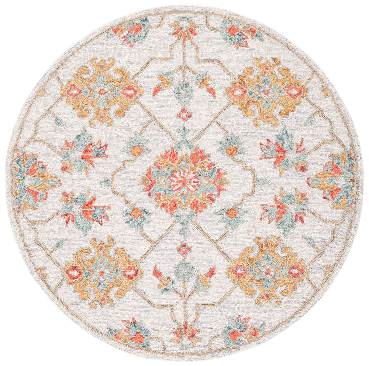 Safavieh Micro-Loop Mlp534G Silver/Red Rugs.