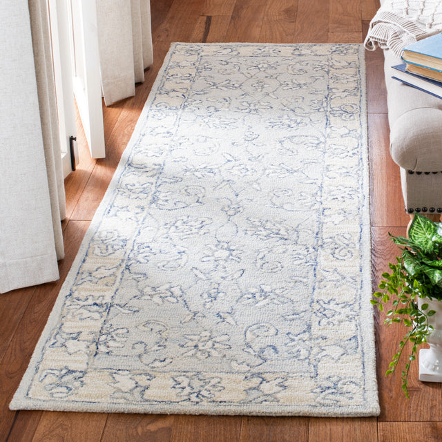 Safavieh Micro-Loop Mlp535M Blue/Beige Rugs.