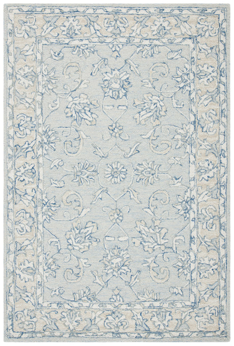 Safavieh Micro-Loop Mlp535M Blue/Beige Area Rug