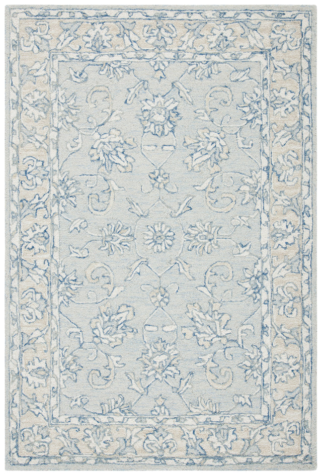 Safavieh Micro-Loop Mlp535M Blue/Beige Rugs.